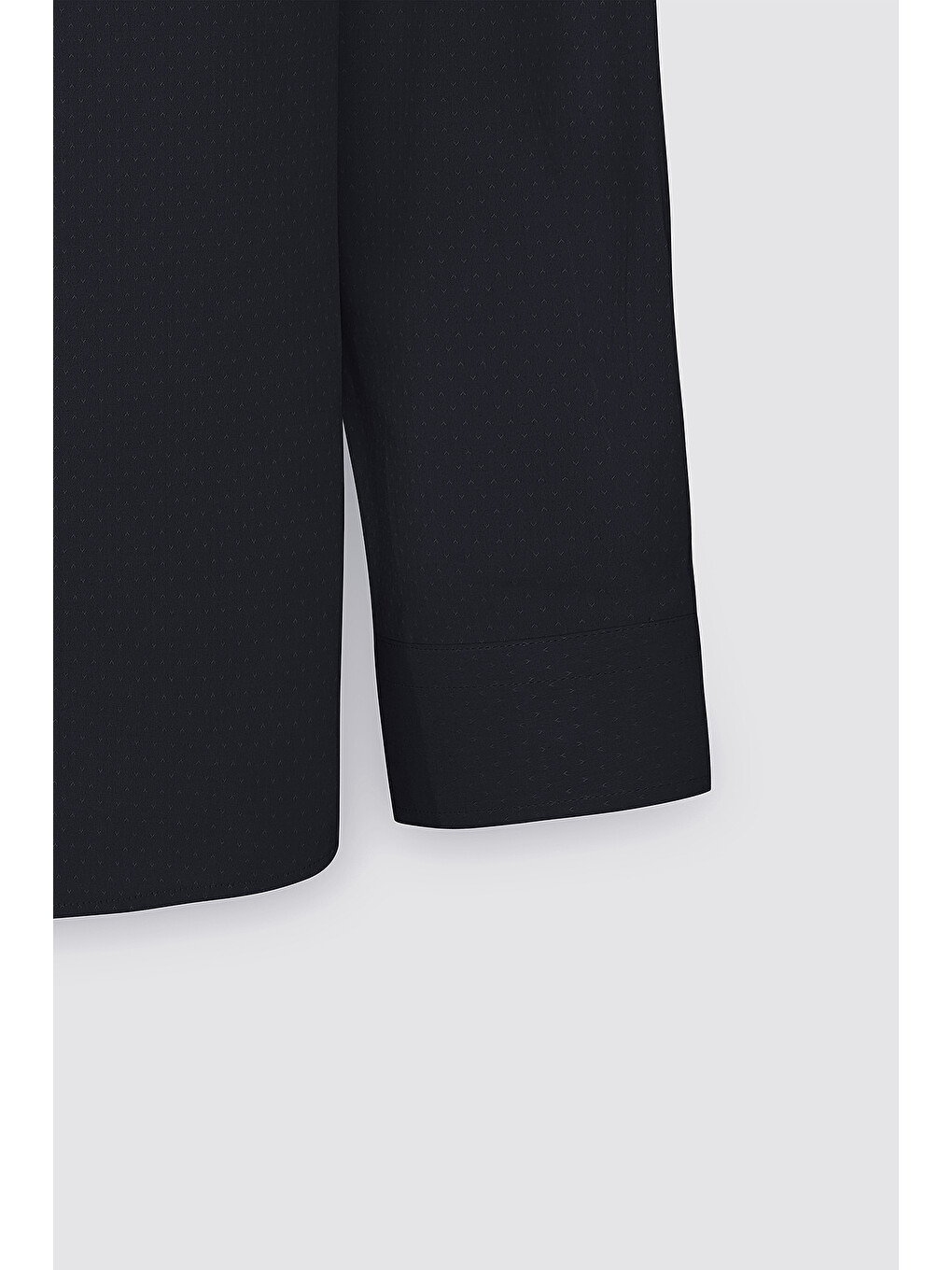 Erkek Siyah Slim Fit Dar Kesim Klasik Yaka Pamuklu Armürlü Gömlek-8