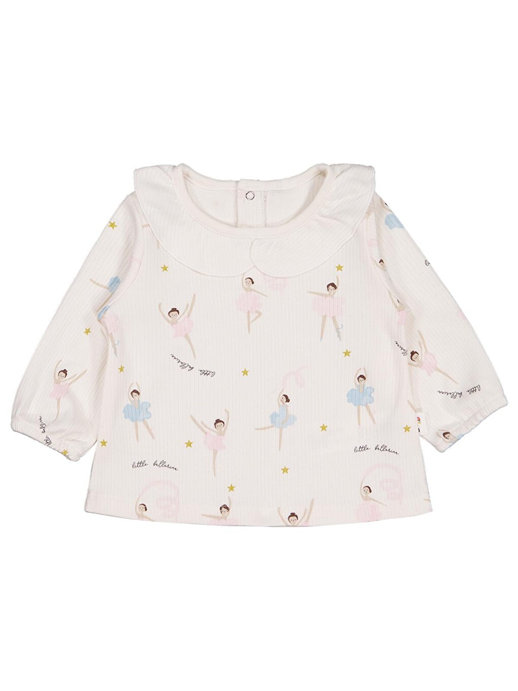 Baby Yakalı Balerin Empirme 6-18 Ay Sweatshirt - Ekru