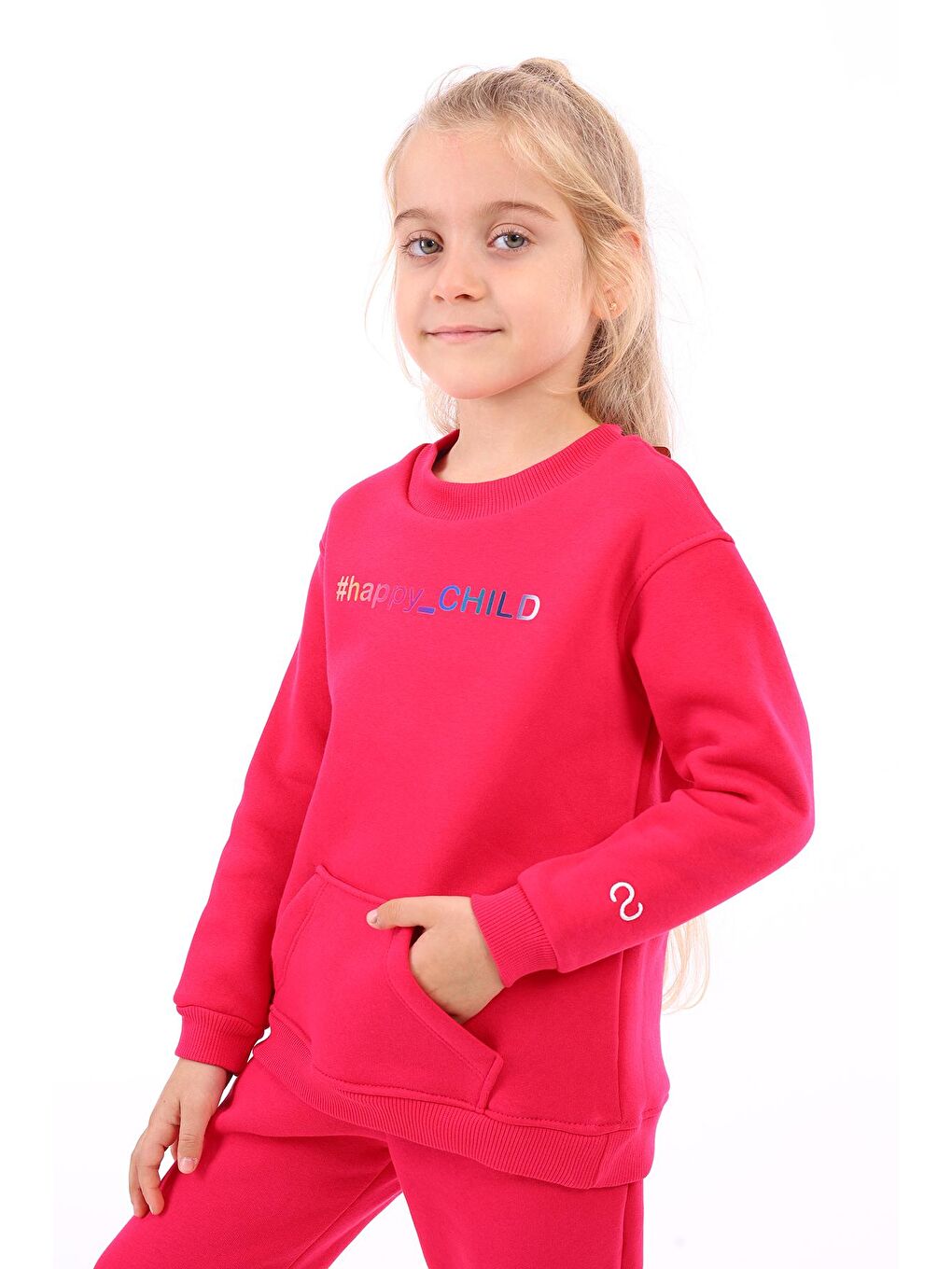 Toontoykids Fuşya Unisex Çocuk Baskılı Sweatshirt