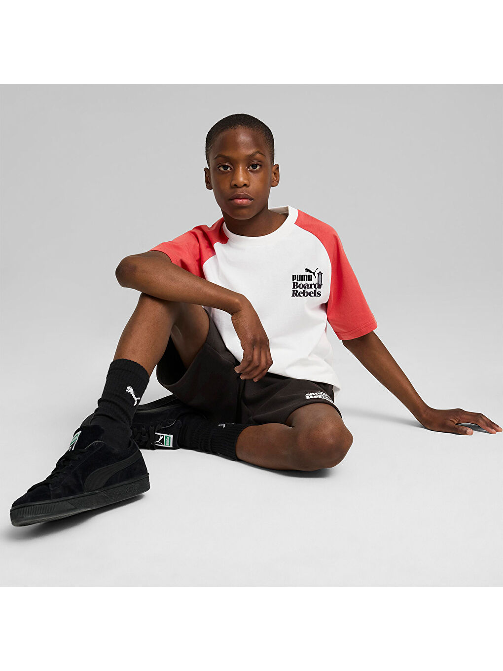 Karışık Mid 90s Graphic II Çocuk Yuvarlak Yaka Tişört-1