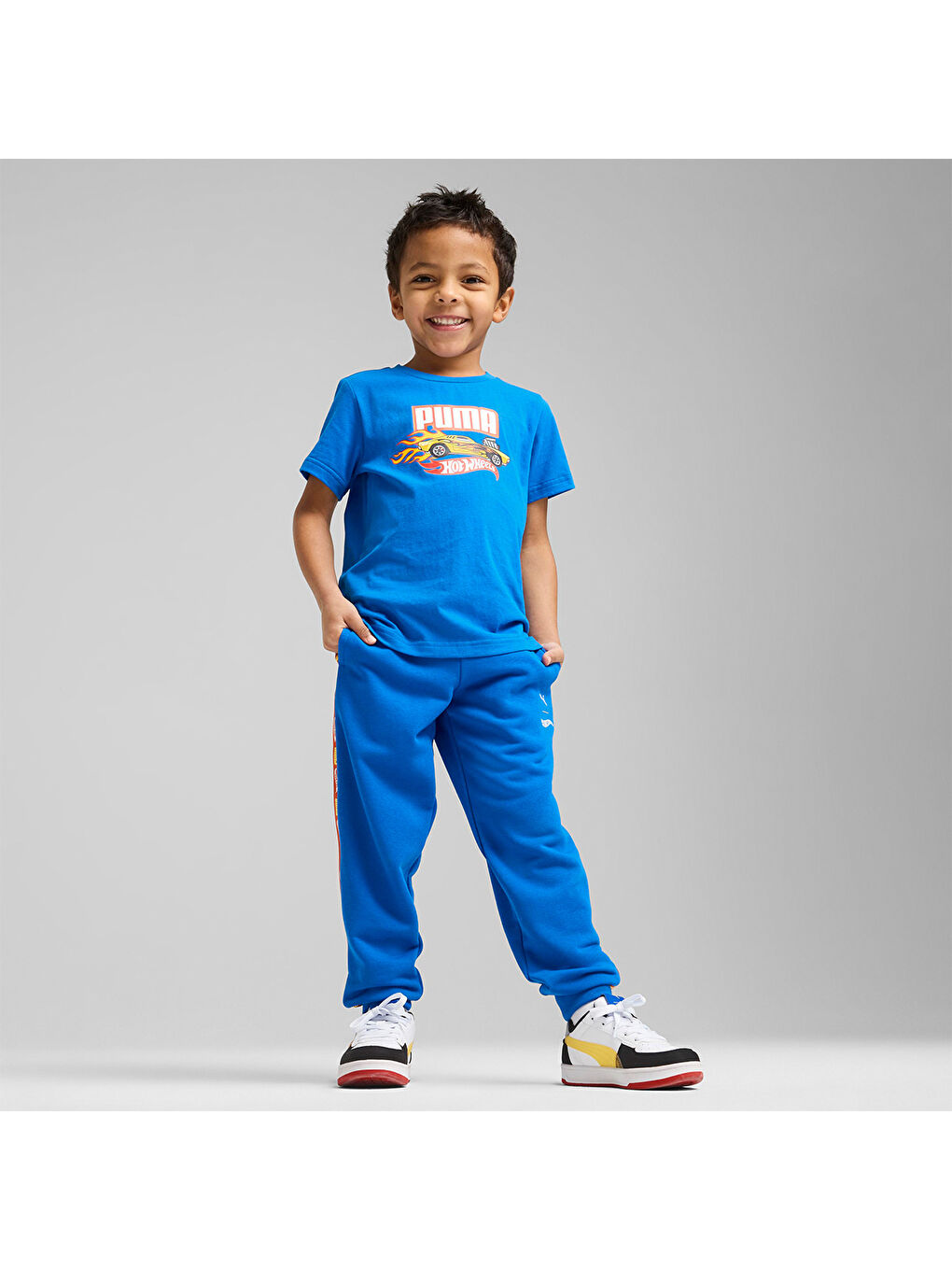 X Hot Wheels Çocuk Mavi Yuvarlak Yaka Tişört-2