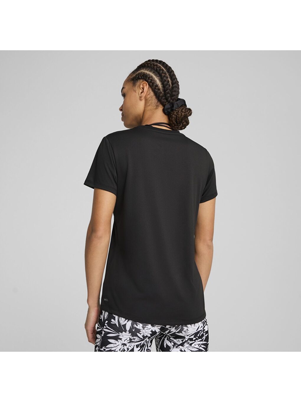 Tad Essentials Crew Kadın Siyah Yuvarlak Yaka Tişört-2