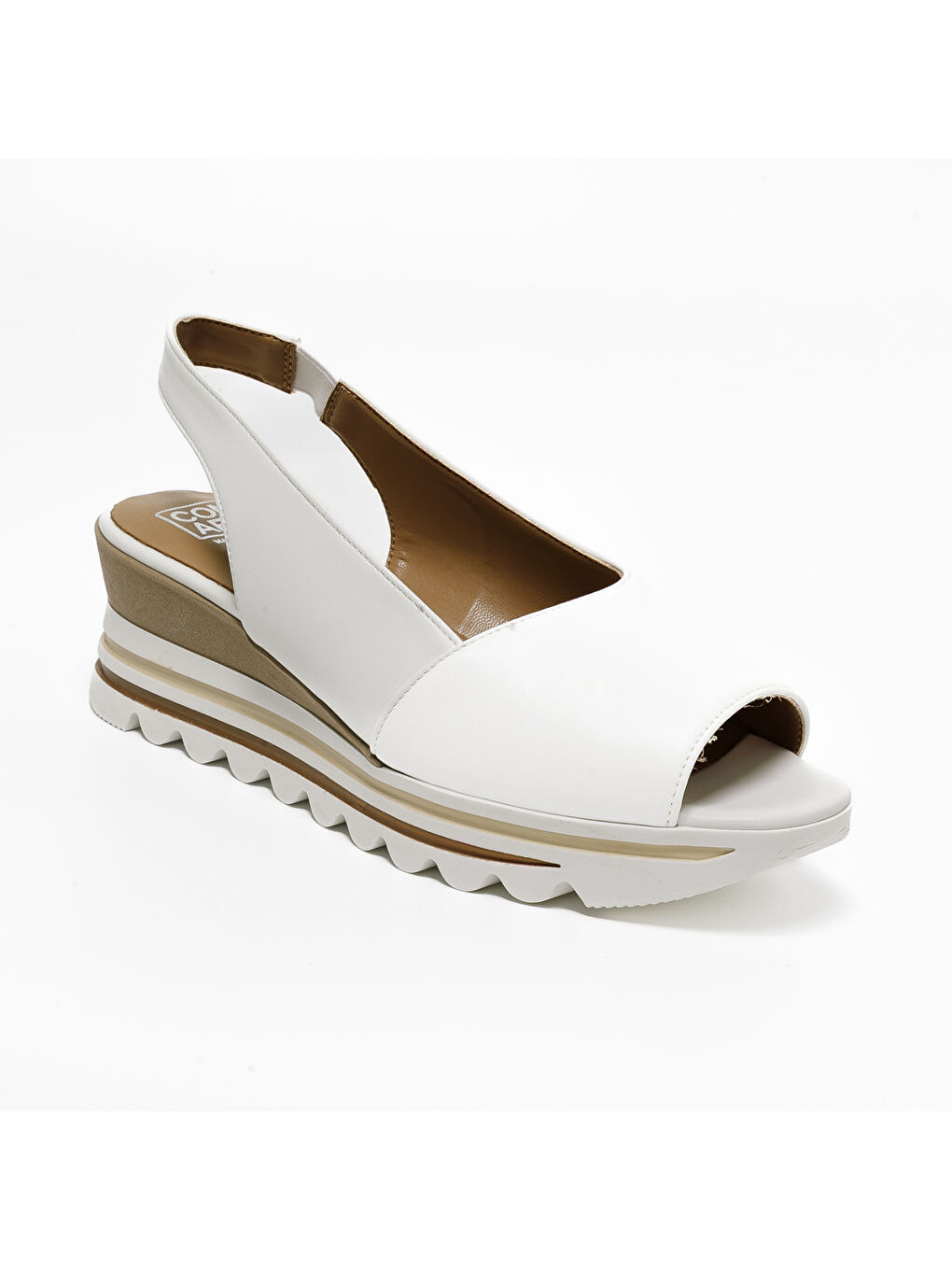 Beyaz Kadın Sandalet 9C3486CO 3486 MICRO TECH Bianco-1