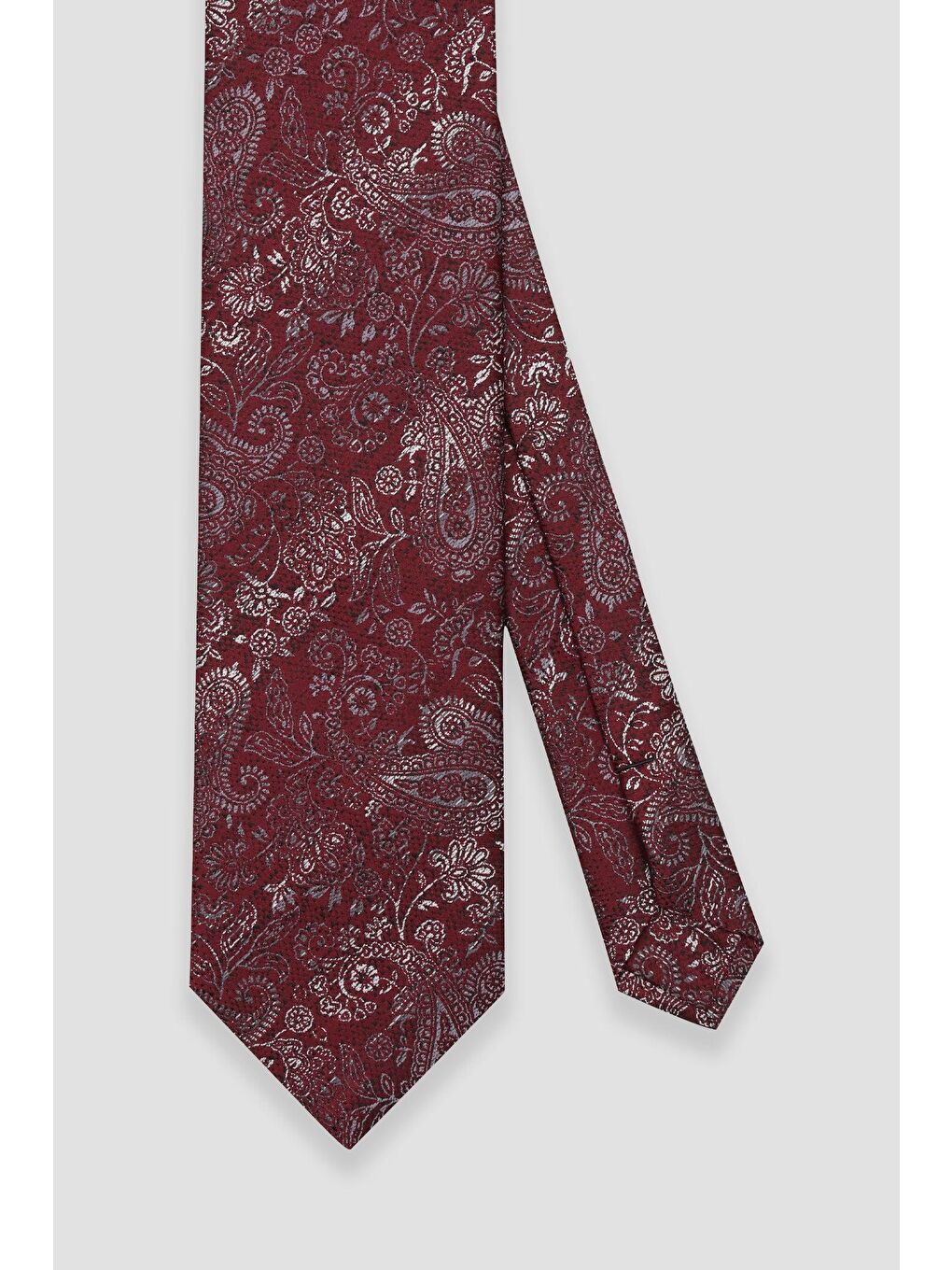 Kravat 8 Cm Mikrofiber Polyester Kırmızı Erkek Desenli Kravat-1