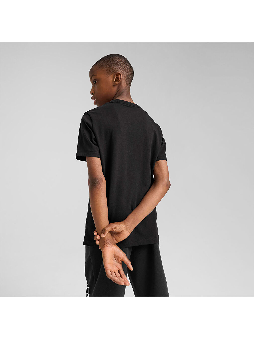 Mid 90s Graphic I Çocuk Siyah Yuvarlak Yaka Tişört-2