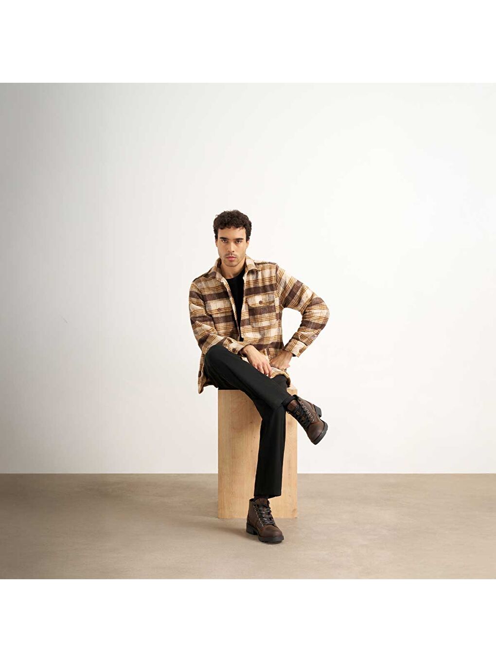 Kahverengi Erkek Bot OXM003614 FRANK 0036 MID M LEATHER DK.Brown-6