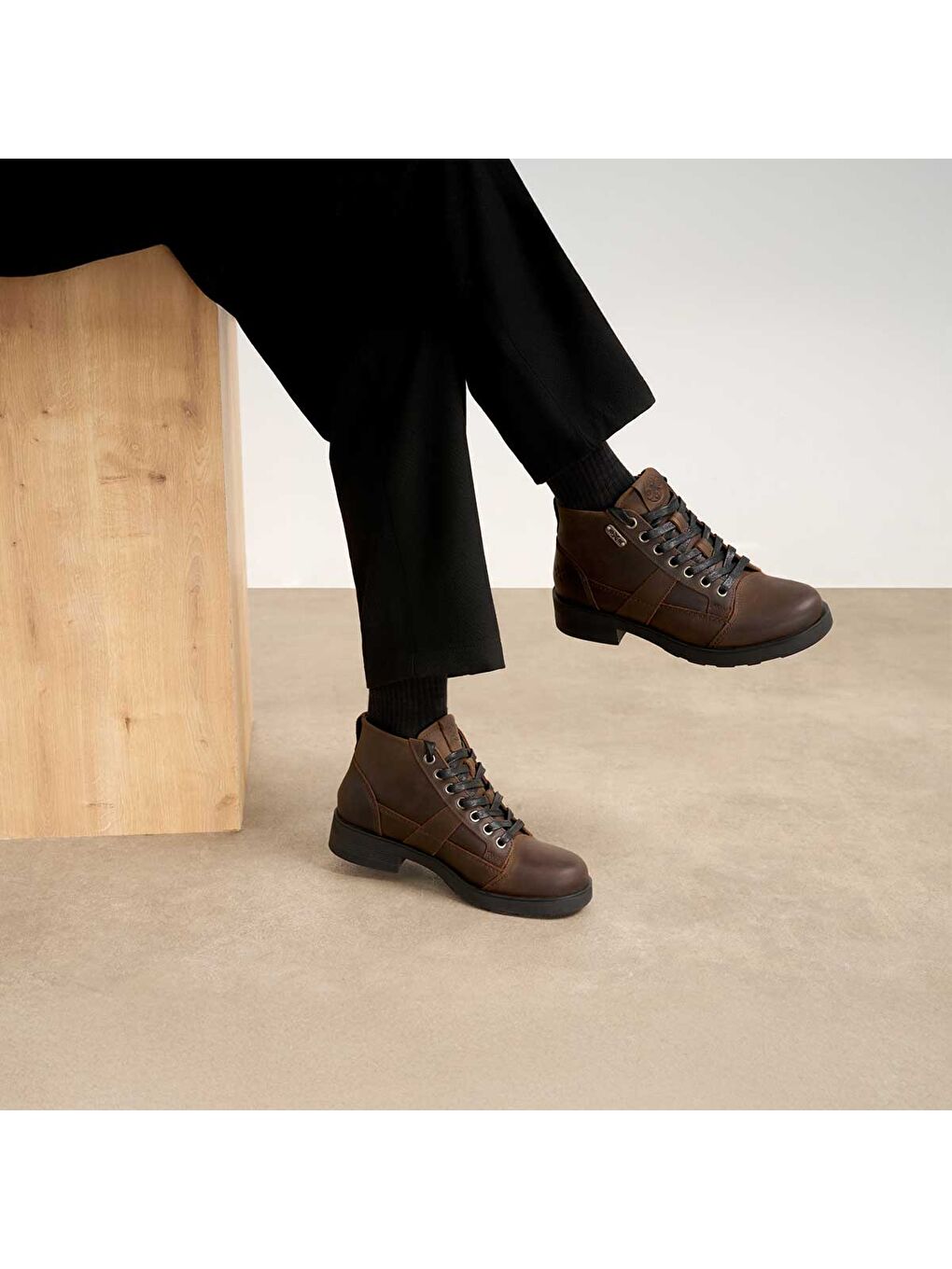 Kahverengi Erkek Bot OXM003614 FRANK 0036 MID M LEATHER DK.Brown-7
