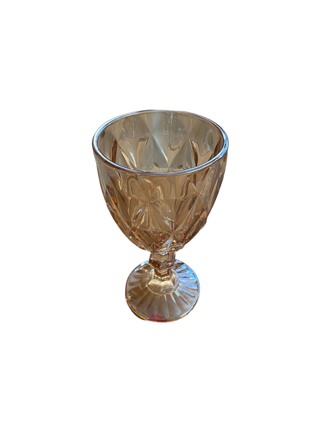 Ekru Rose Gold Cam Bardak Seti 6 Adet-1