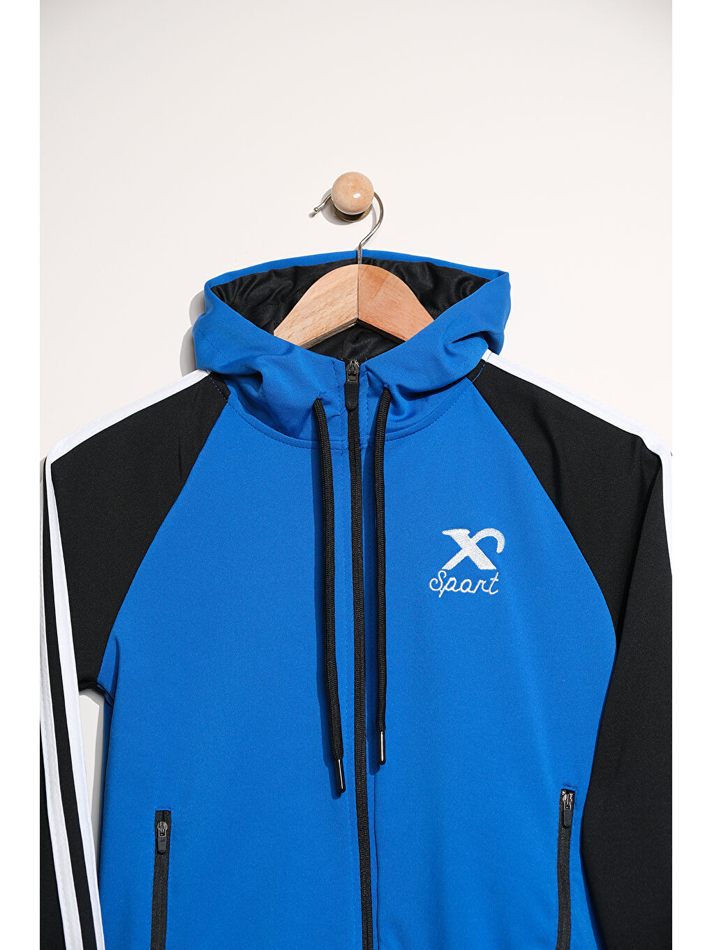 Mavi Unisex Dalgıç Kumaş Spor  Çocuk Eşofman Takımı ESF.2525-1