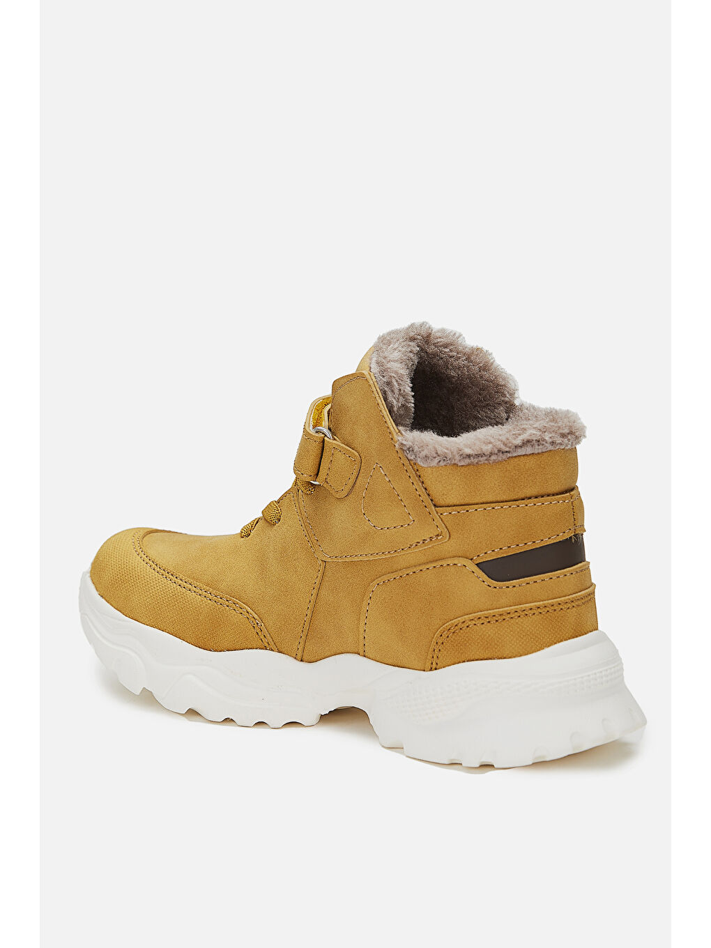 Kahverengi Gordon Kürklü Erkek Çocuk Camel Bot-2