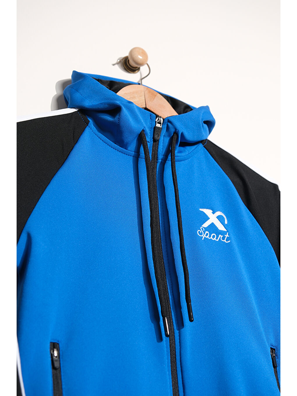 Mavi Unisex Dalgıç Kumaş Spor  Çocuk Eşofman Takımı ESF.2525-2