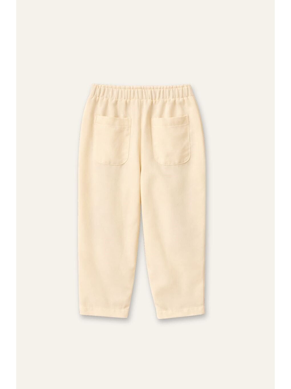 Ekru Kız Çocuk Baggy Pantolon - Krem-2