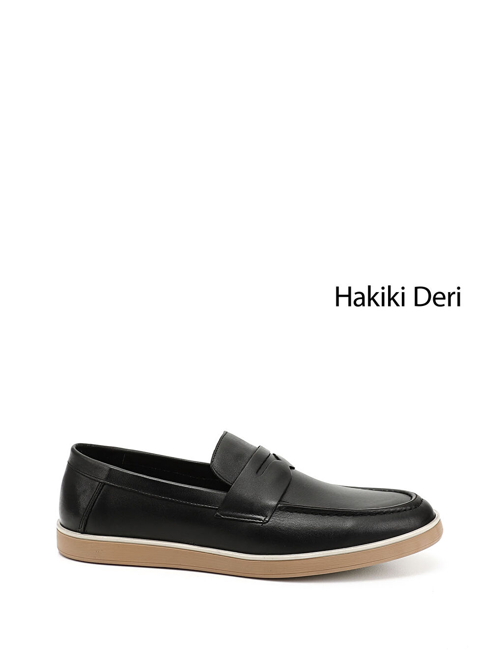 Mor Erkek ZÜMRÜT-SİYAH Hakiki Deri Loafer Ayakkabı