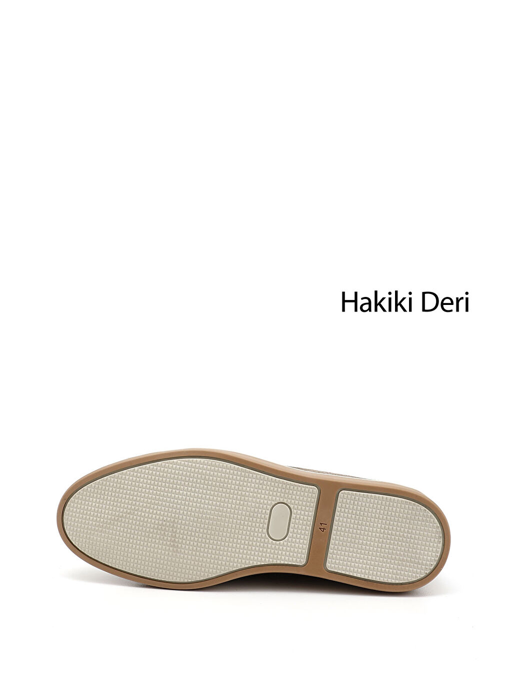 Bej Erkek BEJ Hakiki Deri Loafer Ayakkabı-3