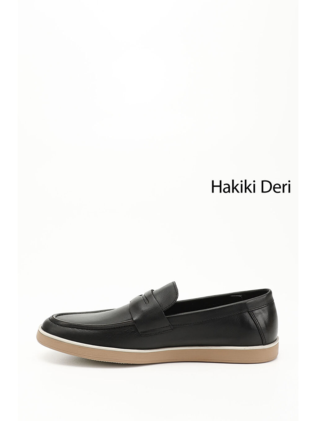 Mor Erkek ZÜMRÜT-SİYAH Hakiki Deri Loafer Ayakkabı-2