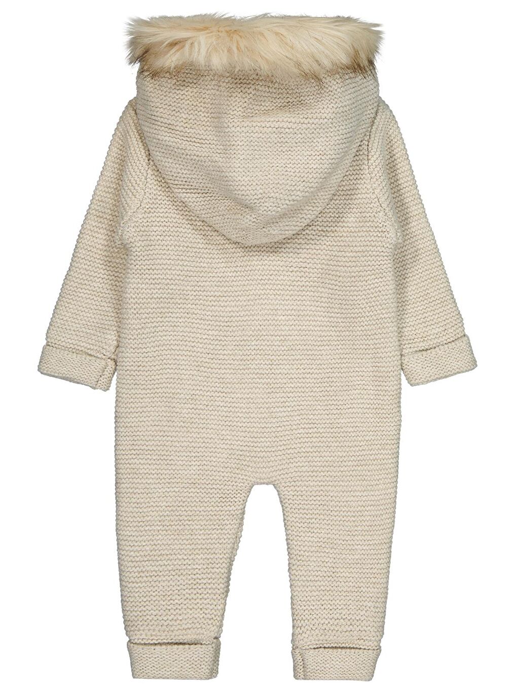 Beybek Kapüşonlu 3-12 Ay Tulum - Bej 6-9 Ay-1