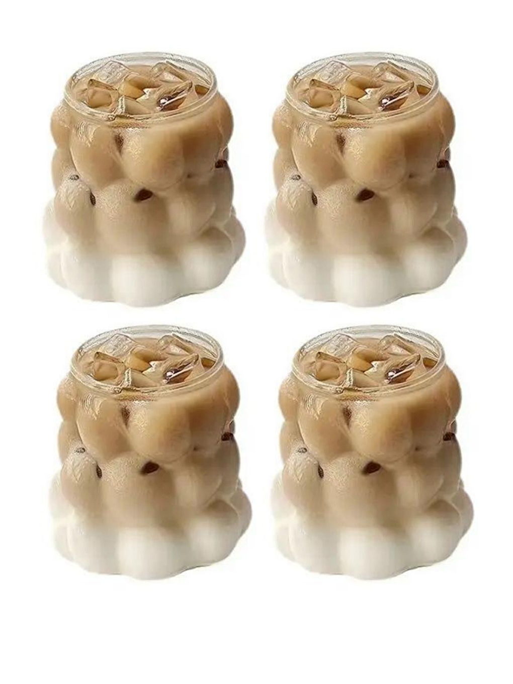 Renksiz Borosilikat Üzüm Şekilli Cam Bardak 300 ml 4 Adet - 2431