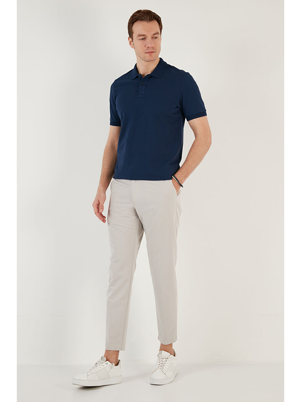 Kırmızı Pamuklu Regular Fit Düğmeli 3'lü Paket Polo Yaka %100 Pamuk Tişört 5902739S3-4