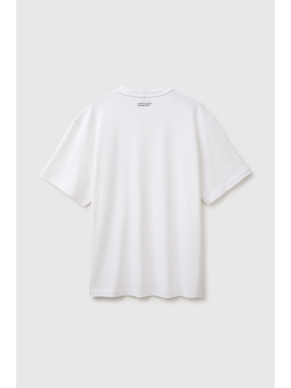 Erkek Beyaz Mix %100 Pamuk Relaxed Fit Kısa Kollu T-shirt-1