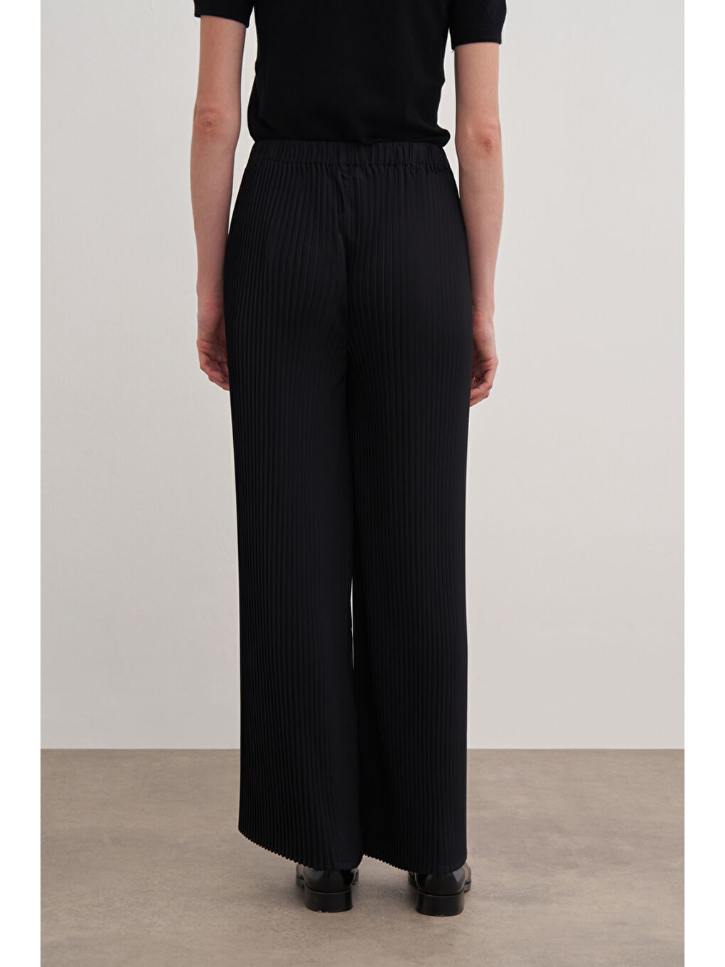 Siyah 14124111 Lastikli Pantolon Etek-5