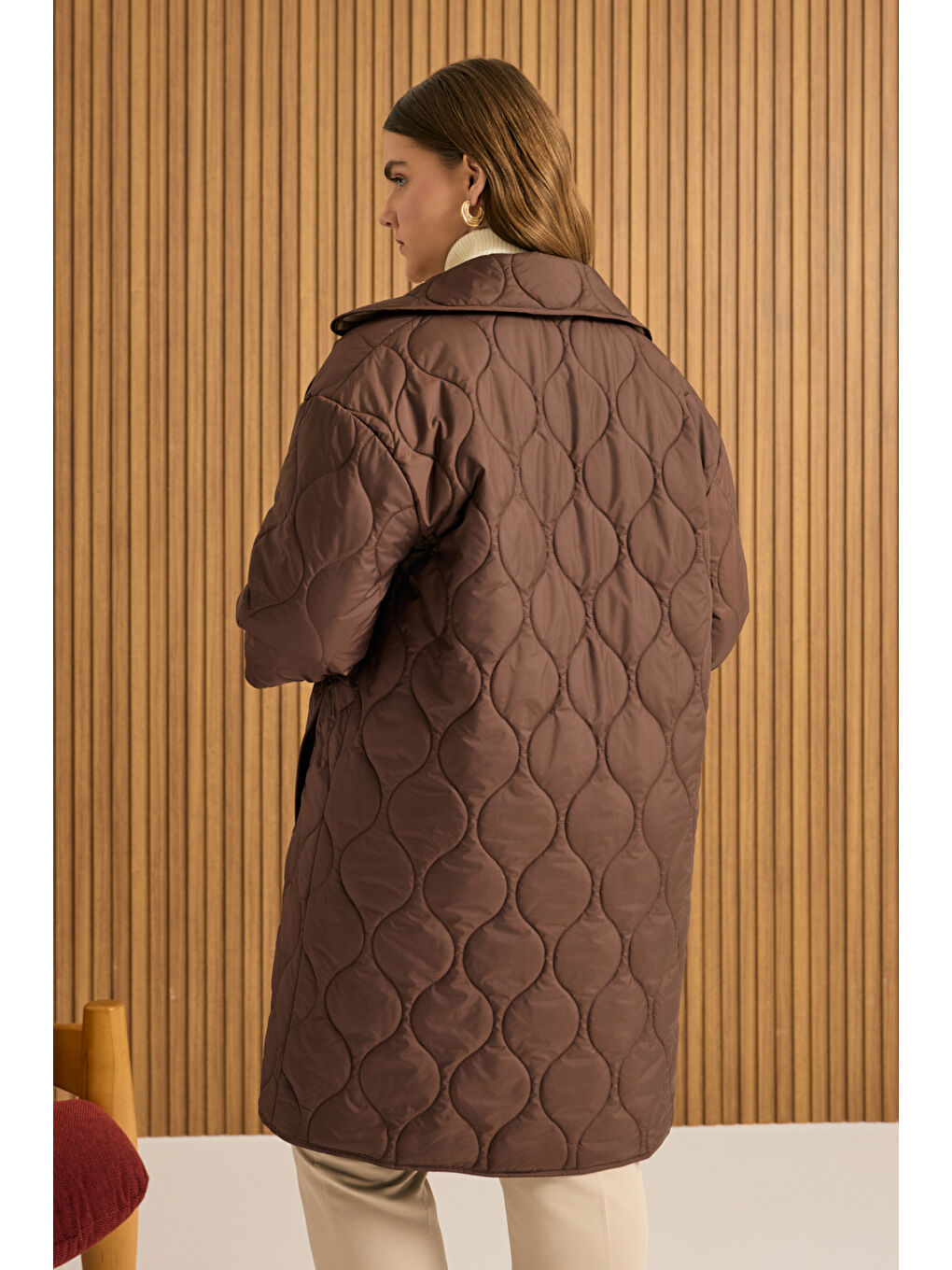 Kahverengi Kapitone Mont-5