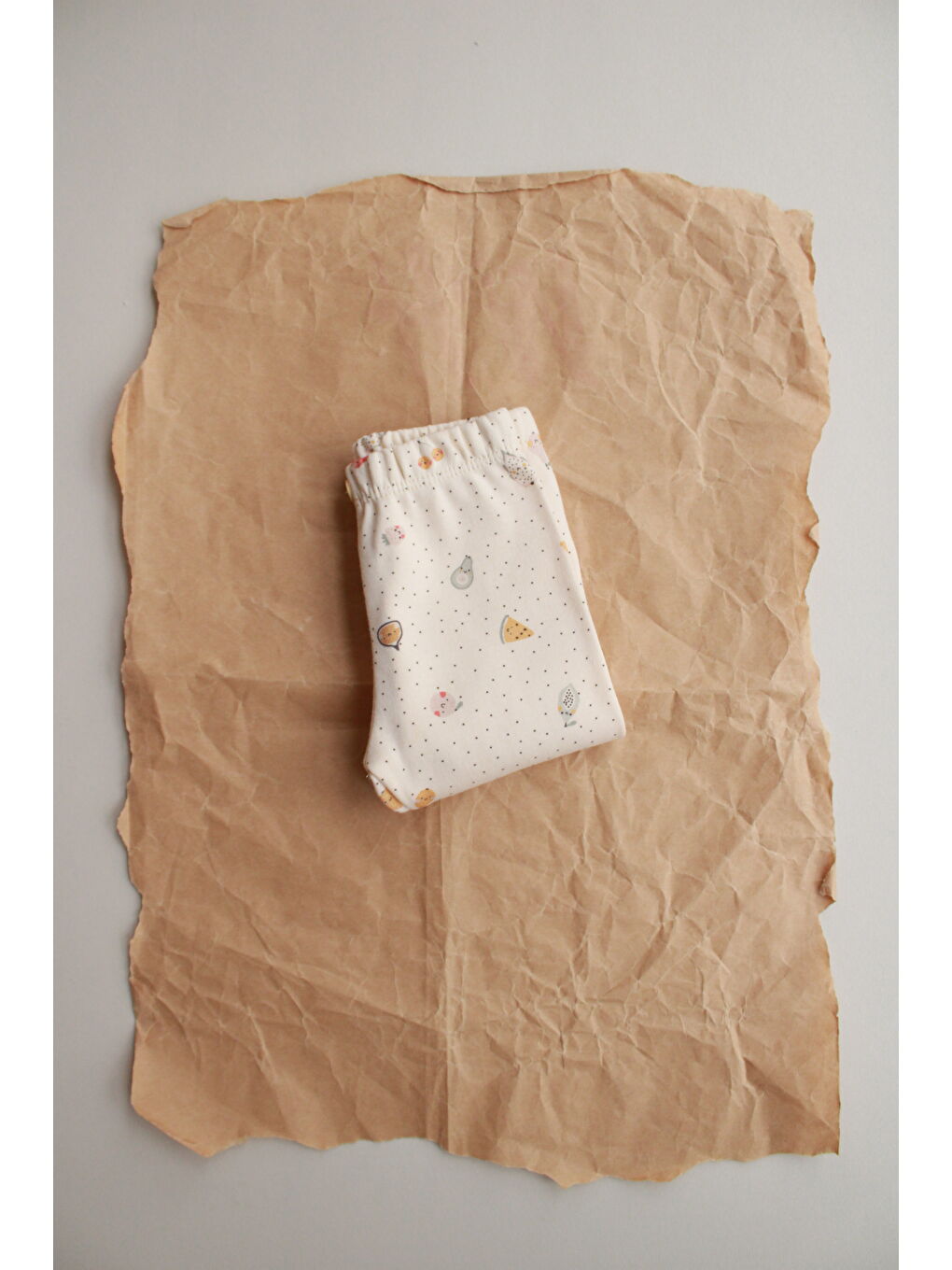 Karışık Meyve Baskılı Bebek Penye Tayt-2