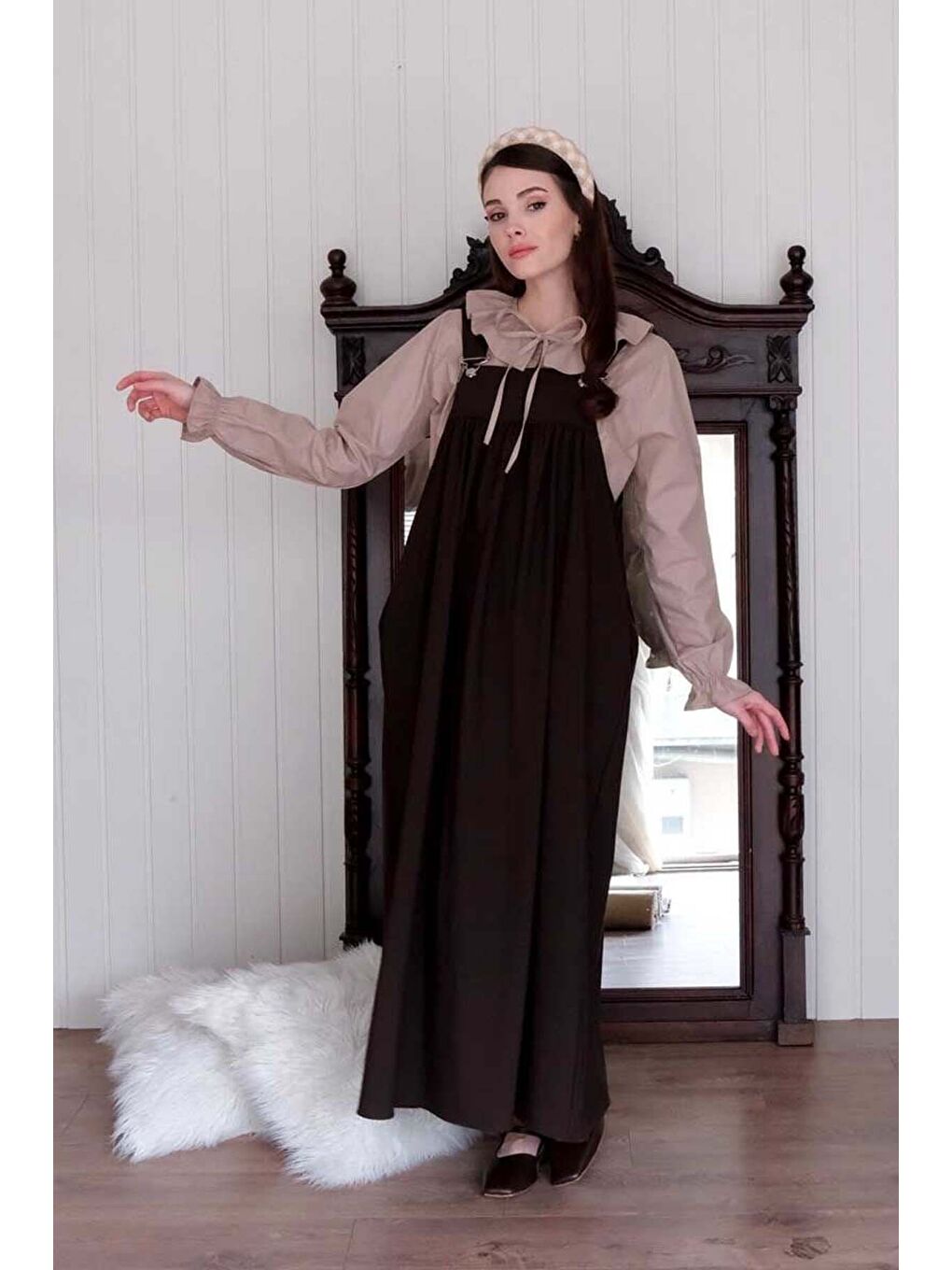 Kahverengi Acı Kahve Poliviskon Askılı Jile