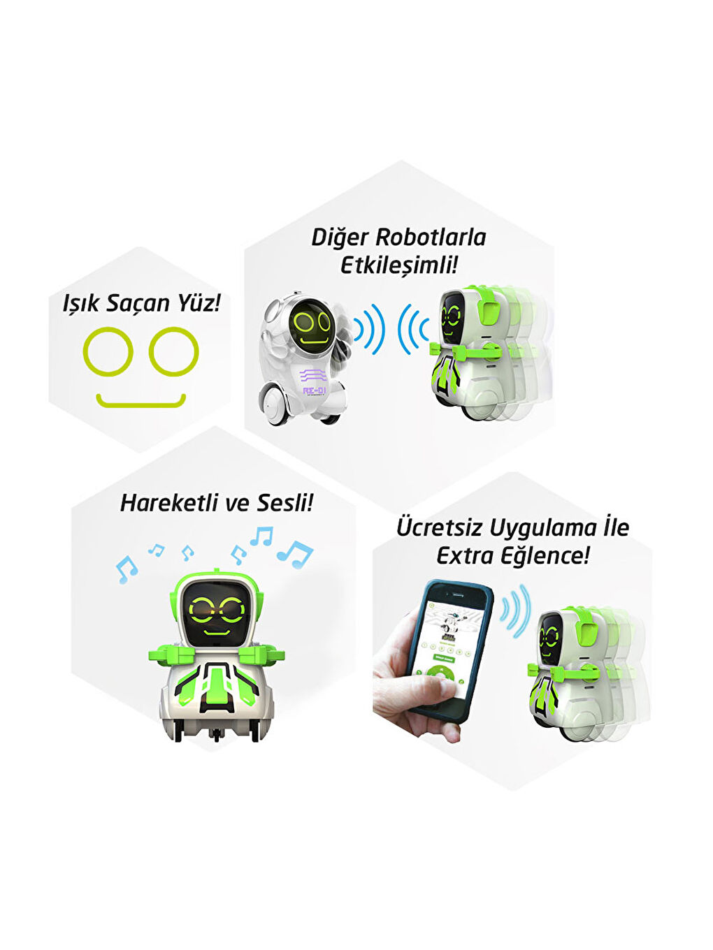 Pokibot Robot Yeşil 88043-3