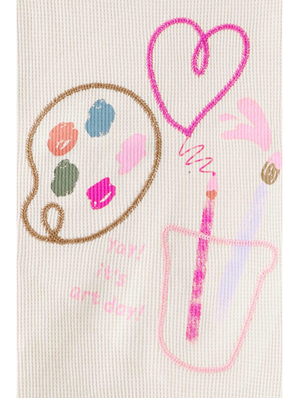 Kız Çocuk Beyaz Tshirt-2