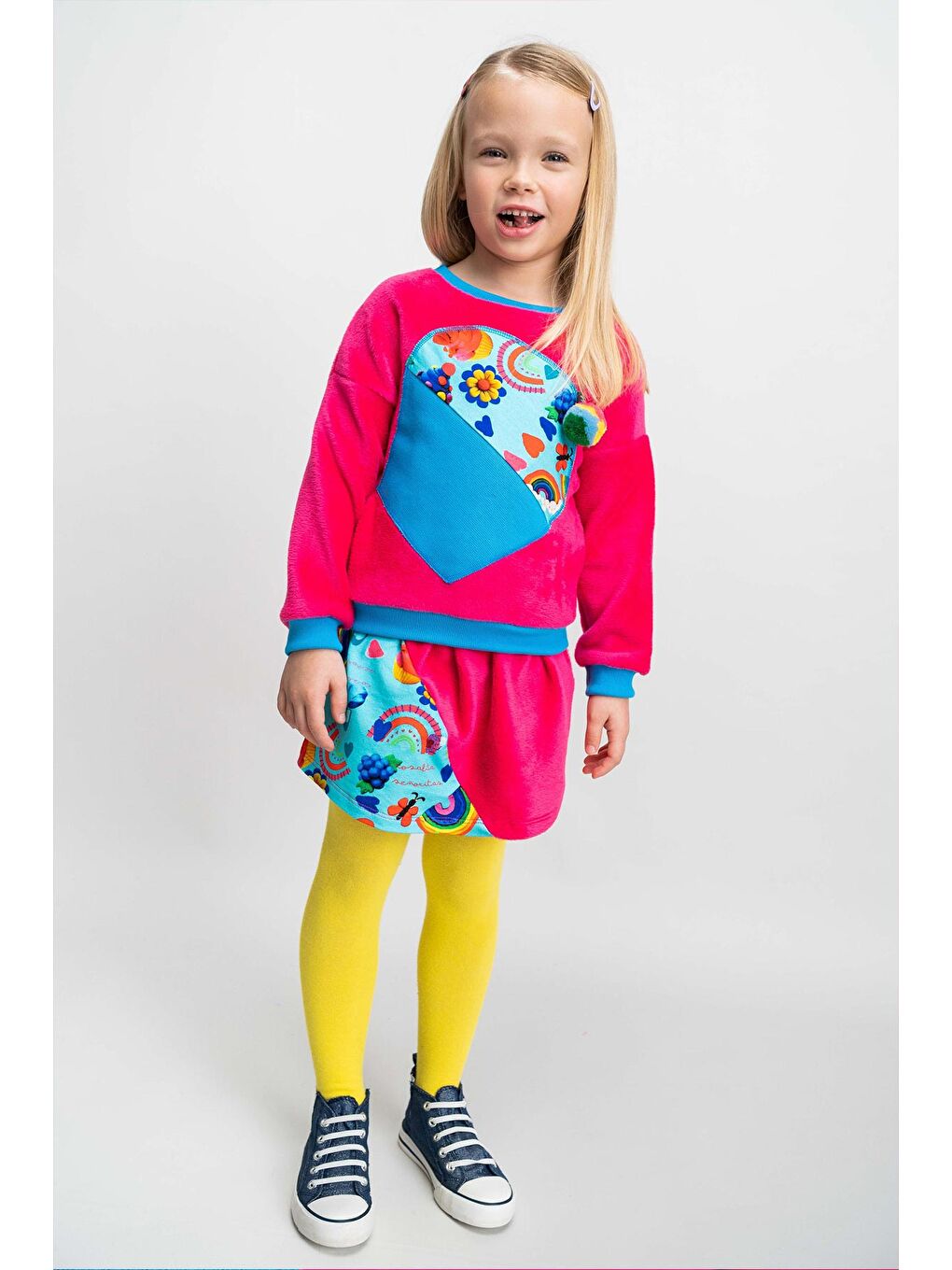 Karışık Kız Çocuk Sweatshirt-4