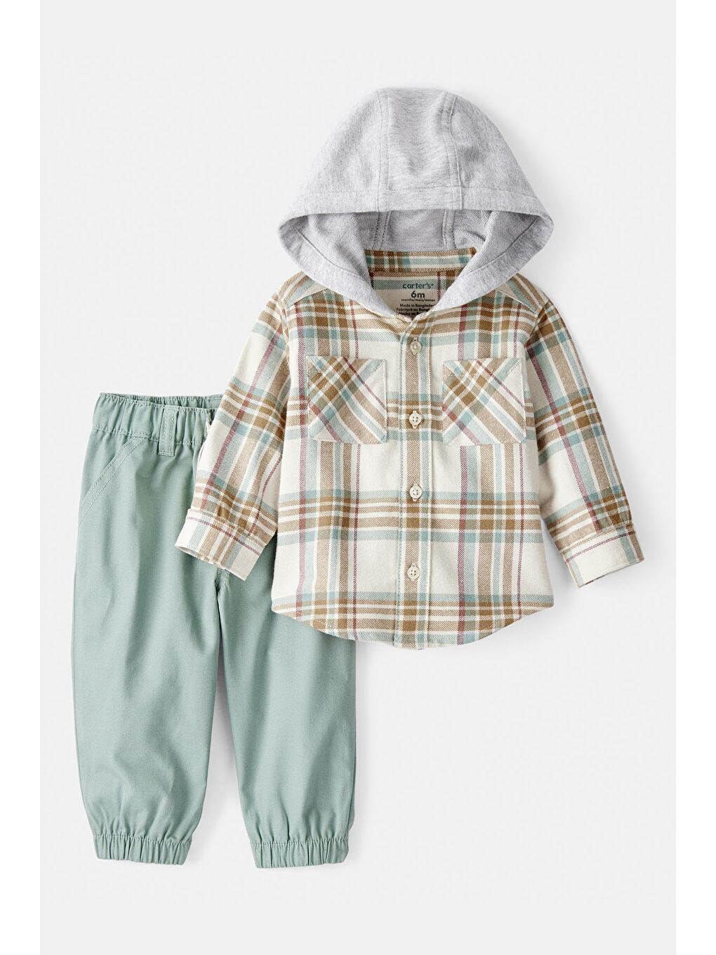 Erkek Bebek Ekru 2Li Set-1