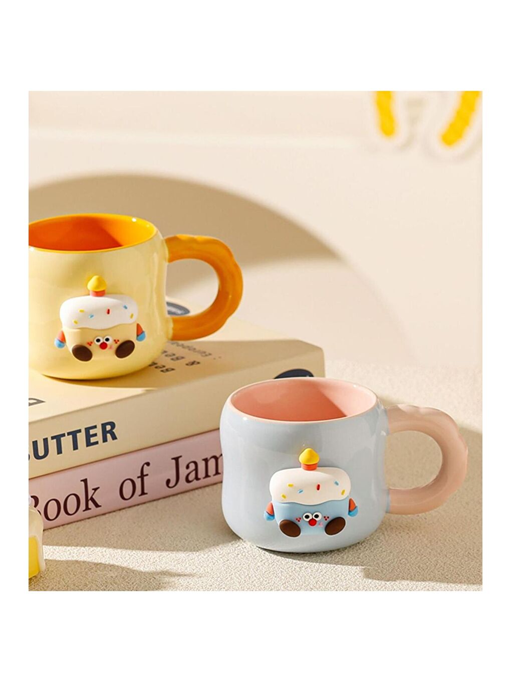 Karışık Doğum Günü Pasta Temalı Mıknatıslı Seramik Kupa-3