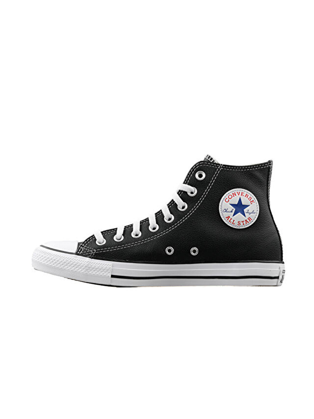 Chuck Taylor All Star Leather Kadın Günlük Ayakkabı 132170c Siyah-1