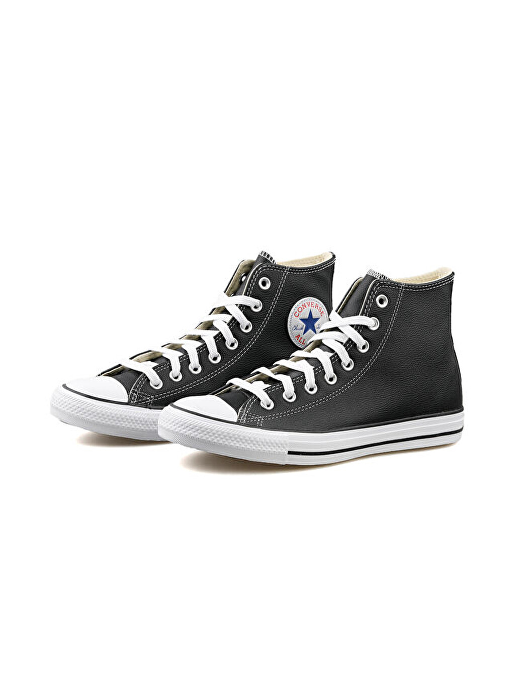 Chuck Taylor All Star Leather Kadın Günlük Ayakkabı 132170c Siyah-2