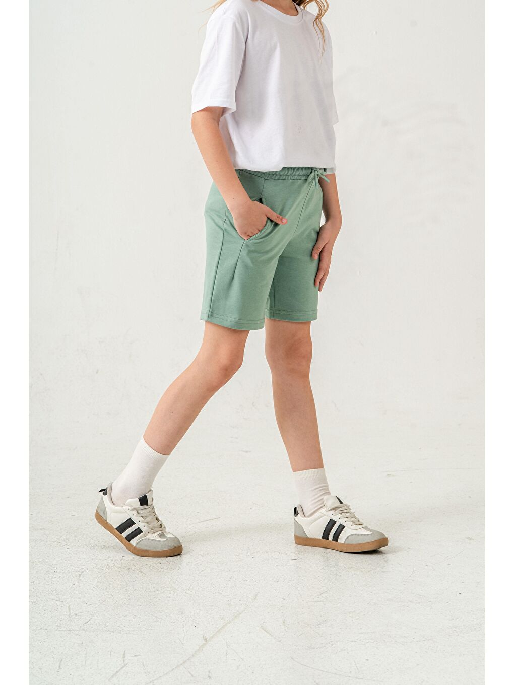 Yeşil Jaime Le  Bullet Nakışlı Kız Çocuk Şort-6