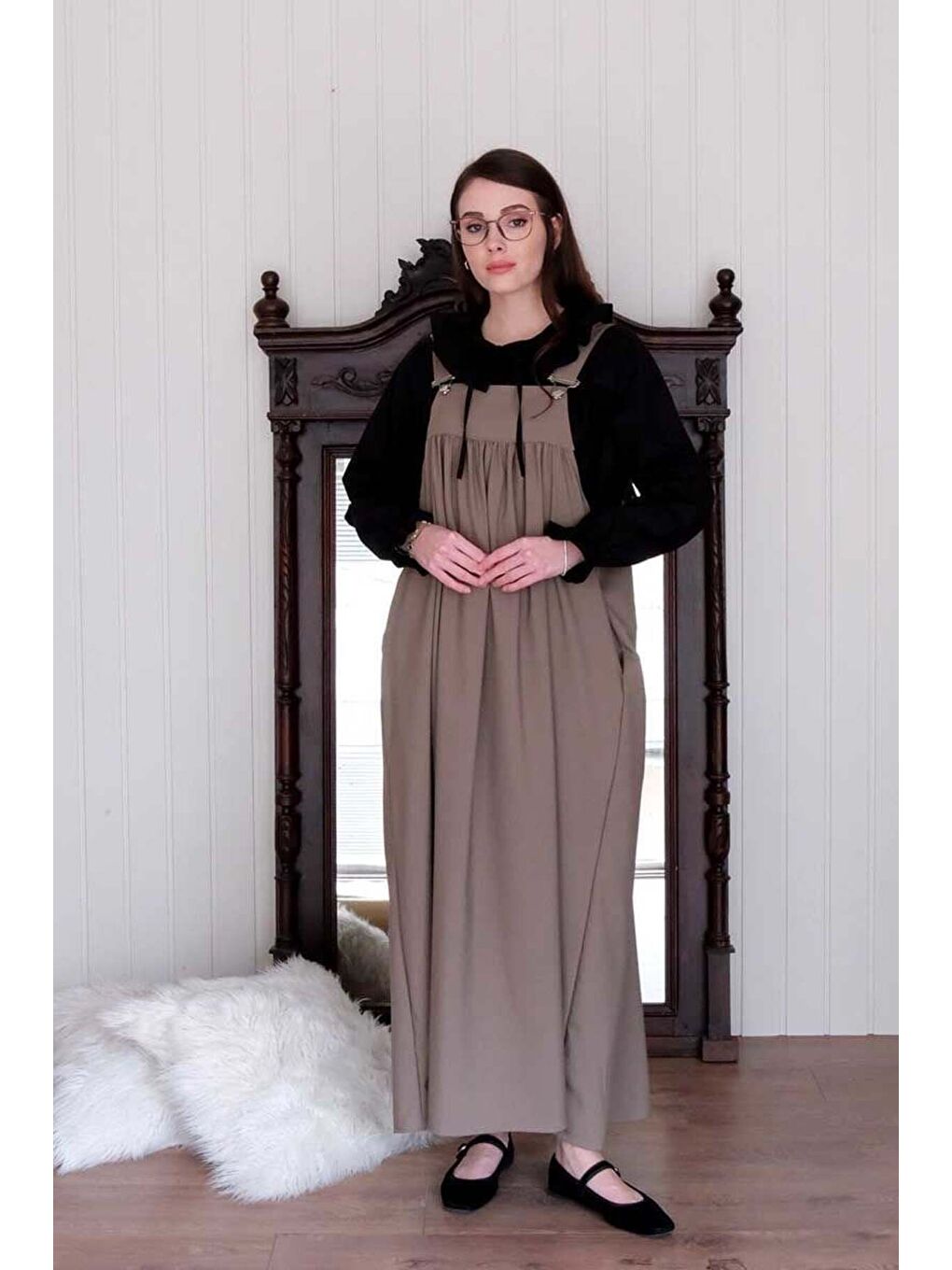 Bej Vizon Poliviskon Askılı Jile-3