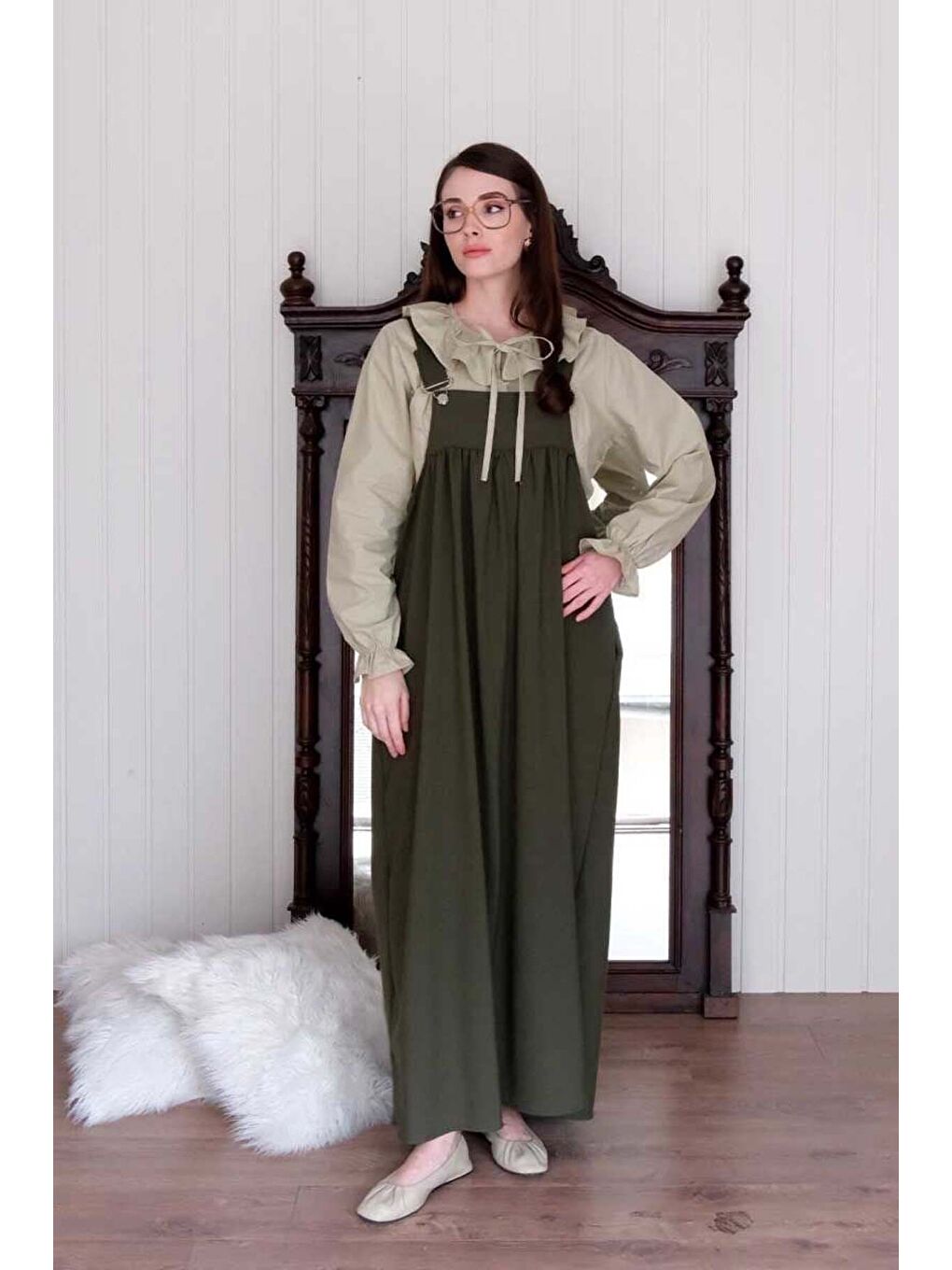 Haki Poliviskon Askılı Jile-1