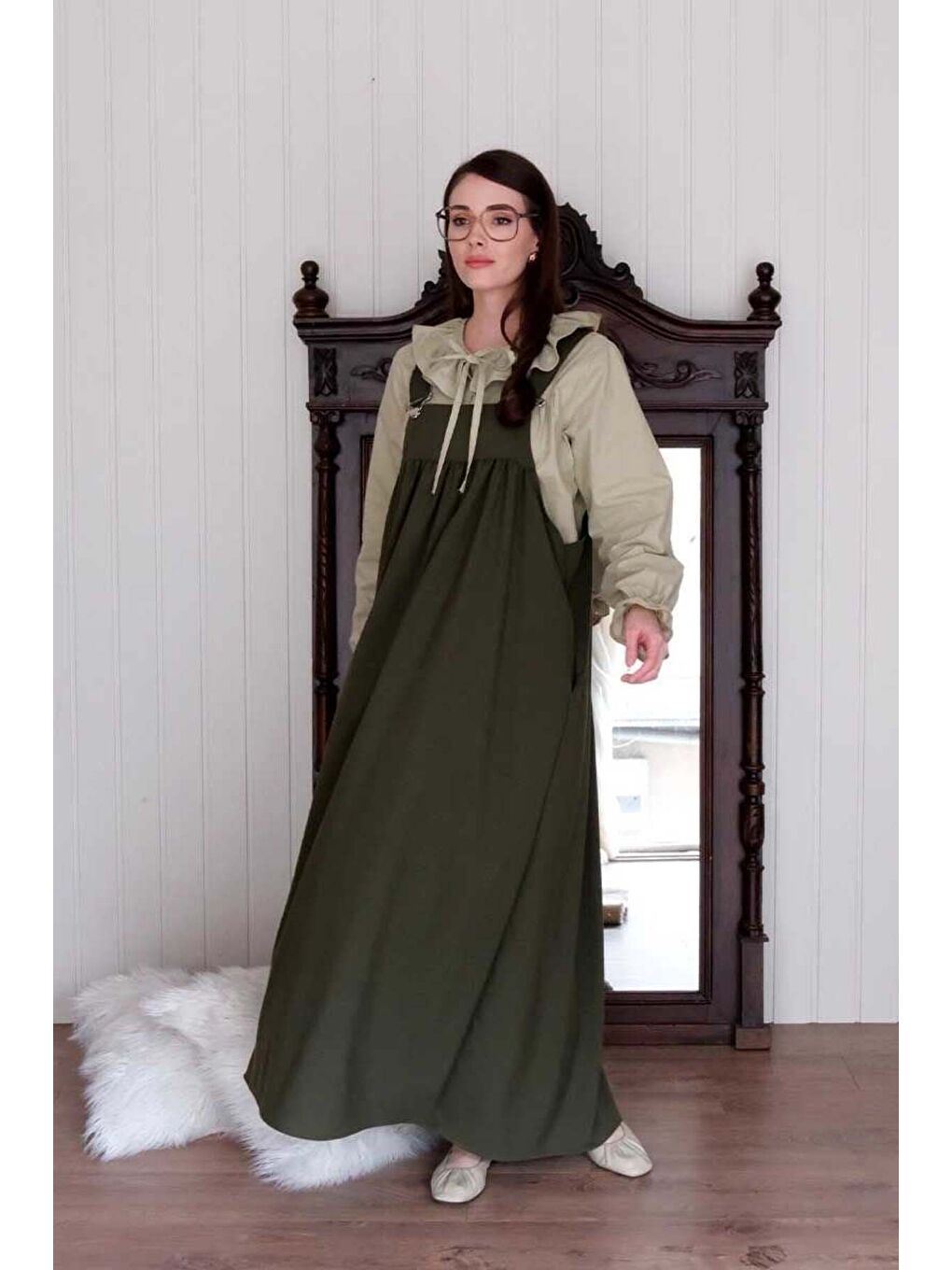 Haki Poliviskon Askılı Jile-5