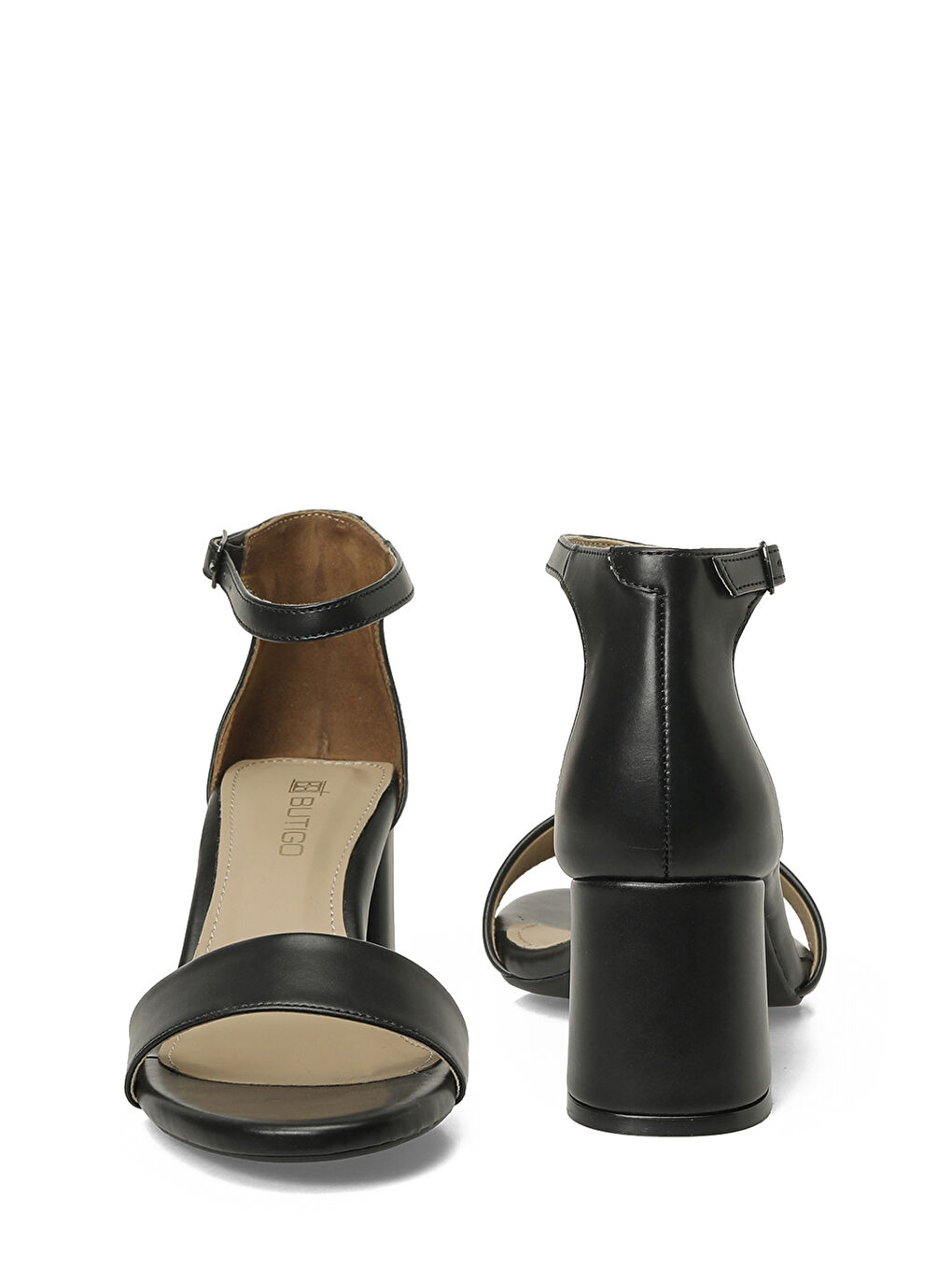 26S-326 6FX Siyah Kadın Topuklu Sandalet-4