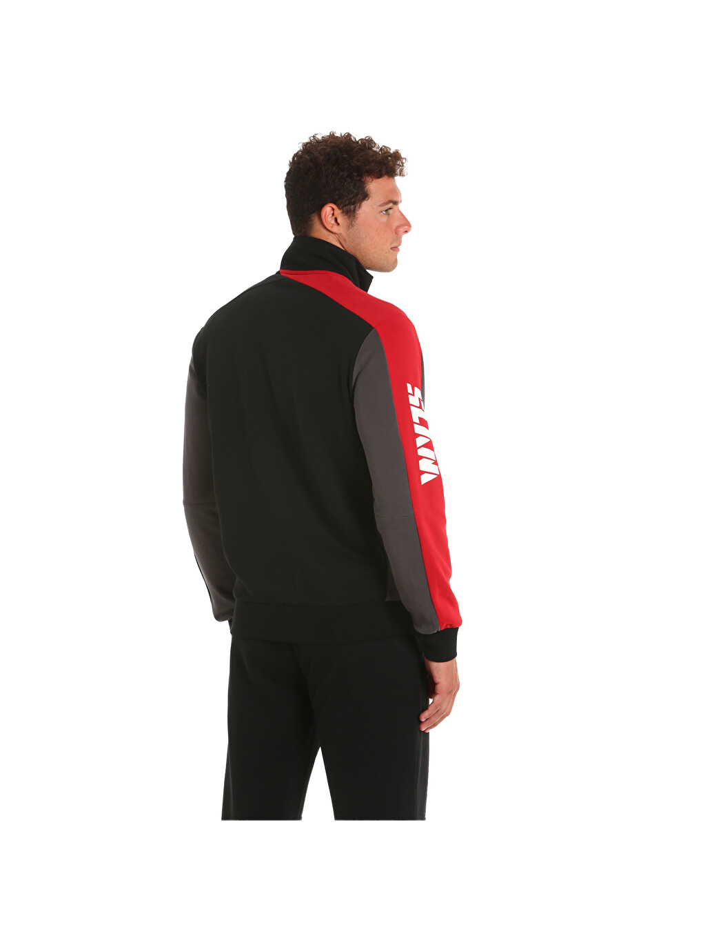 Gri Deck Fz Sweater Erkek Siyah Sweatshirt-4