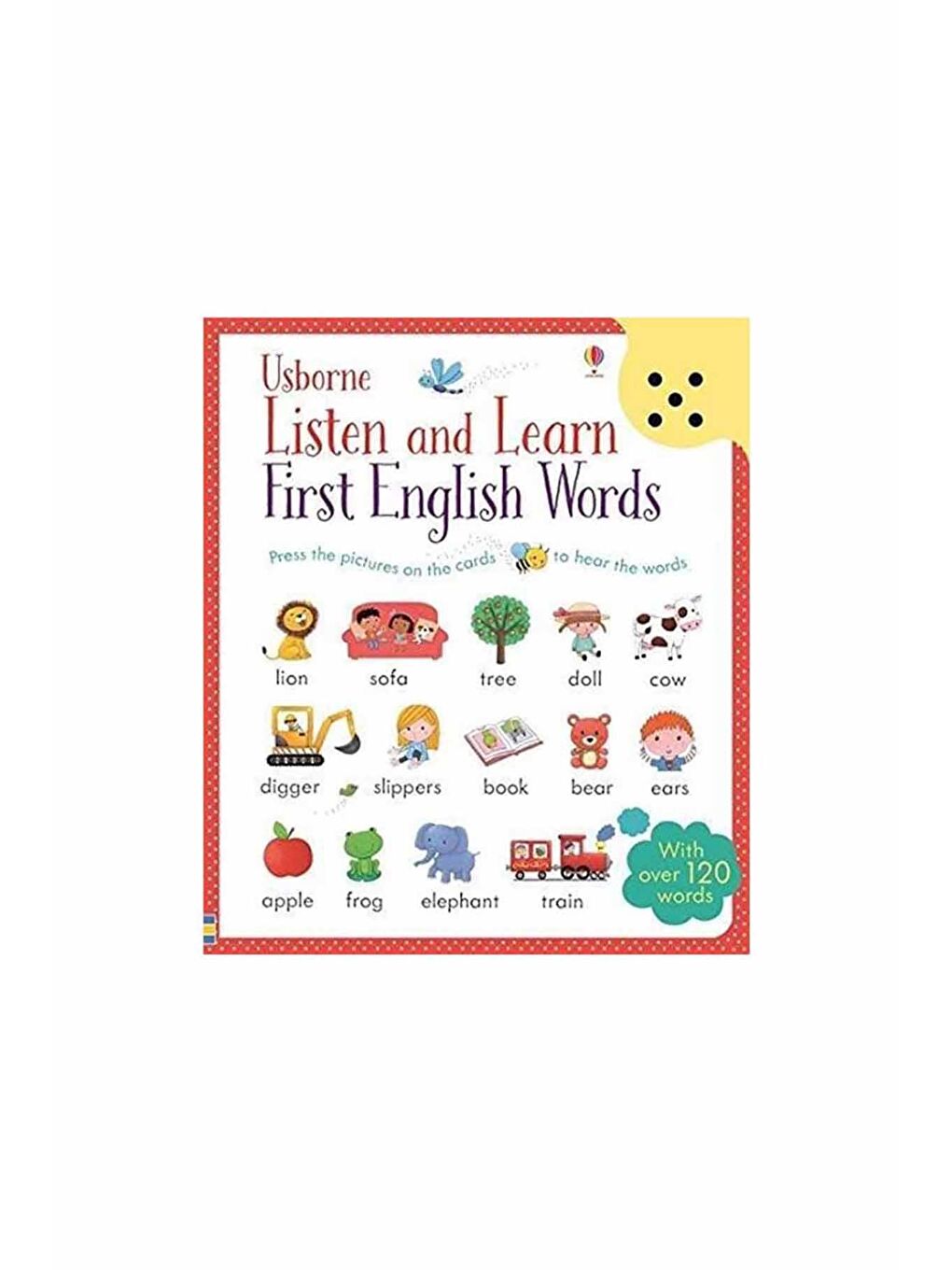 The Usborne Beyaz-Renklibaskı Listen and Learn First English Words