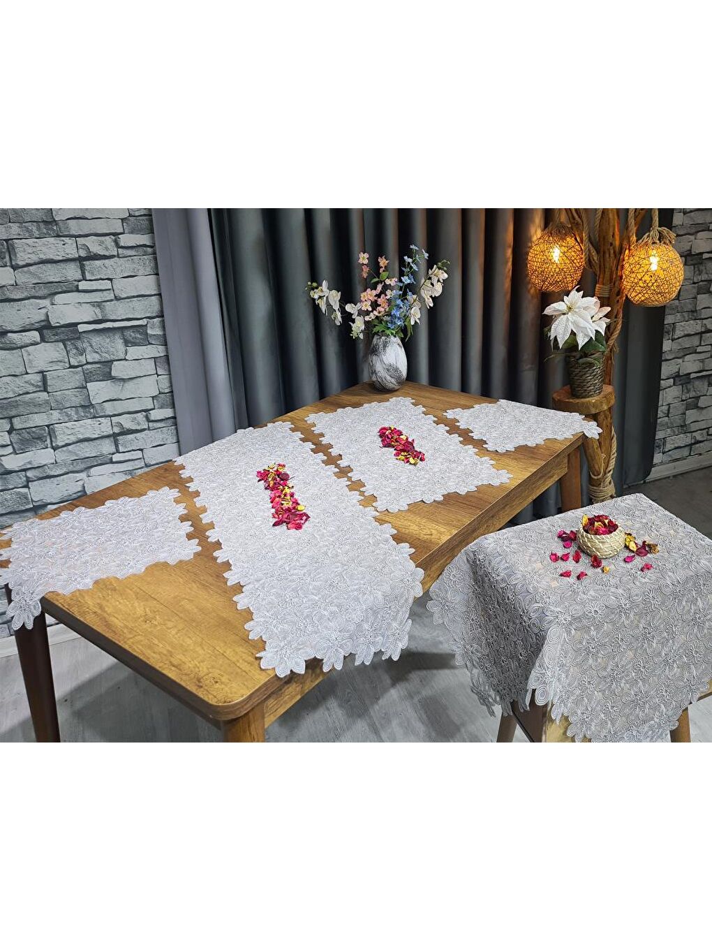 Yıldız 5 Parça Salon Takımı Gri-1