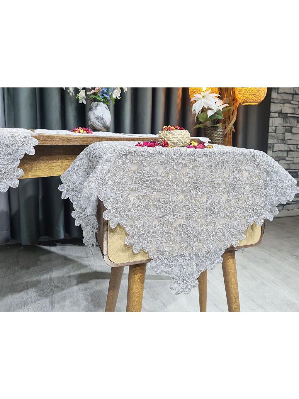 Yıldız 5 Parça Salon Takımı Gri-5