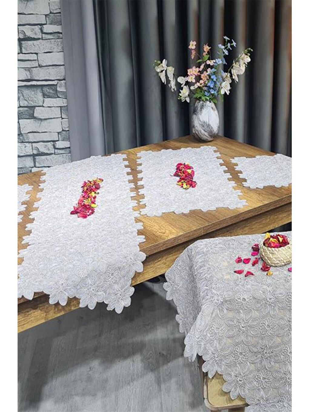 Yıldız 5 Parça Salon Takımı Gri-6