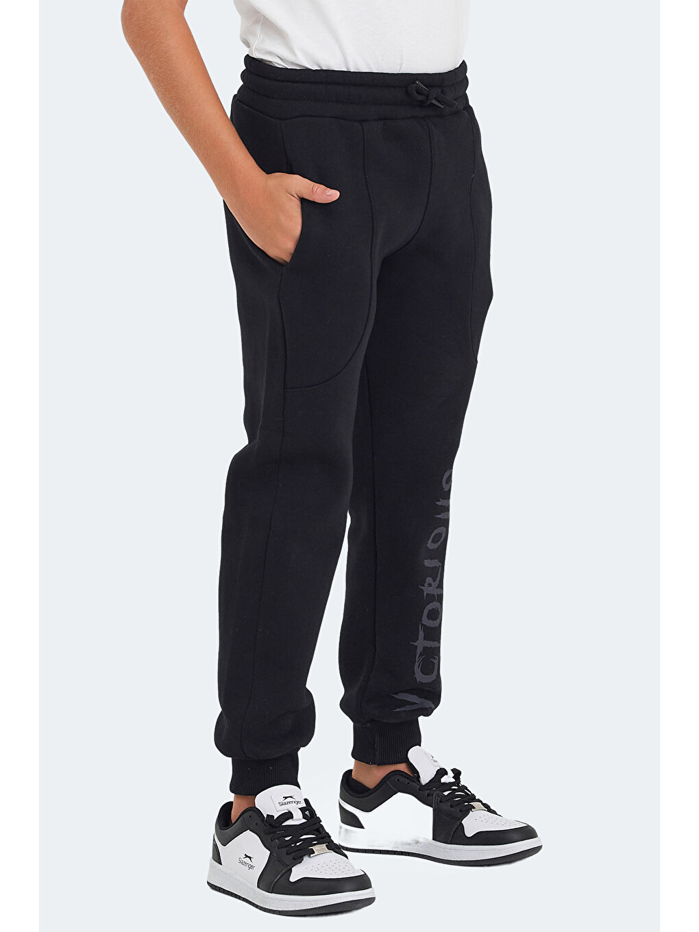 LANEY Unisex Çocuk Eşofman Altı Siyah-2