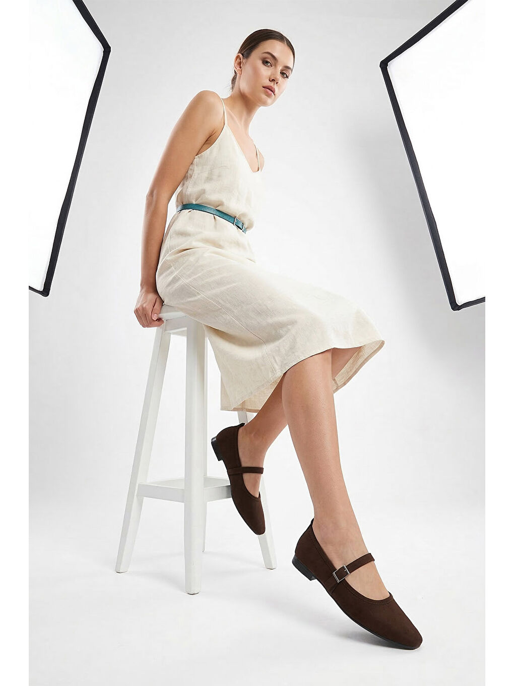 Kahverengi Kadın AÇIK KAHVERENGİ Mary Jane Babet-2