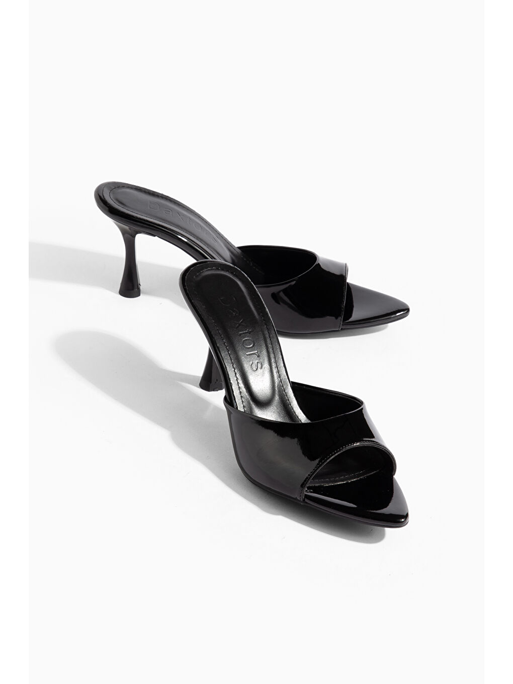 Siyah Edissa Günlük Ortopedik Kadın Klasik Topuklu Terlik-1