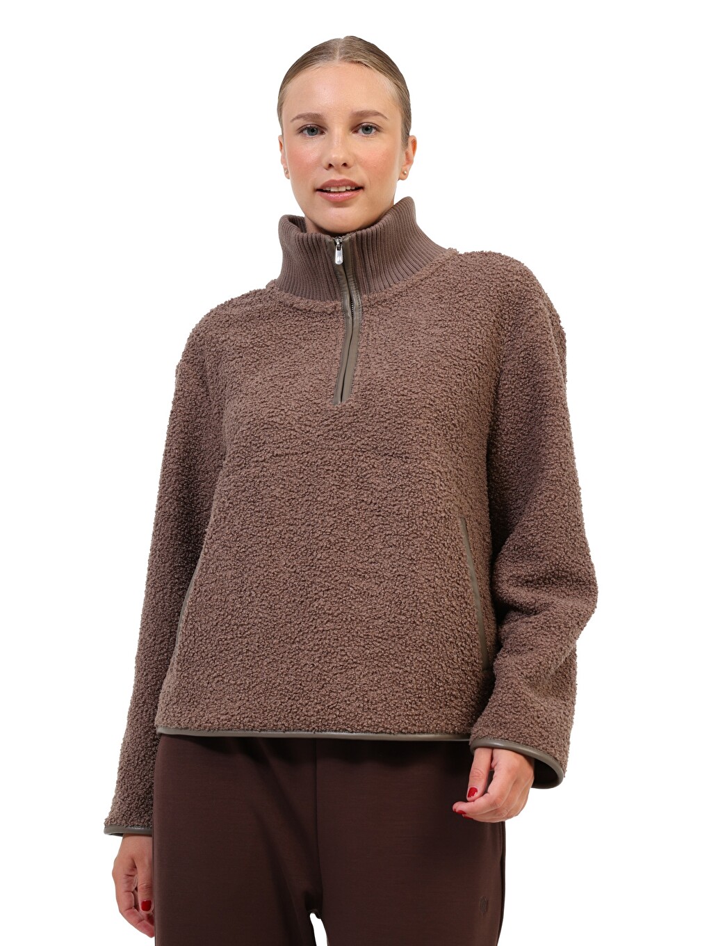Sweatshirt Kadın Kahverengi Wl 6malfoy
