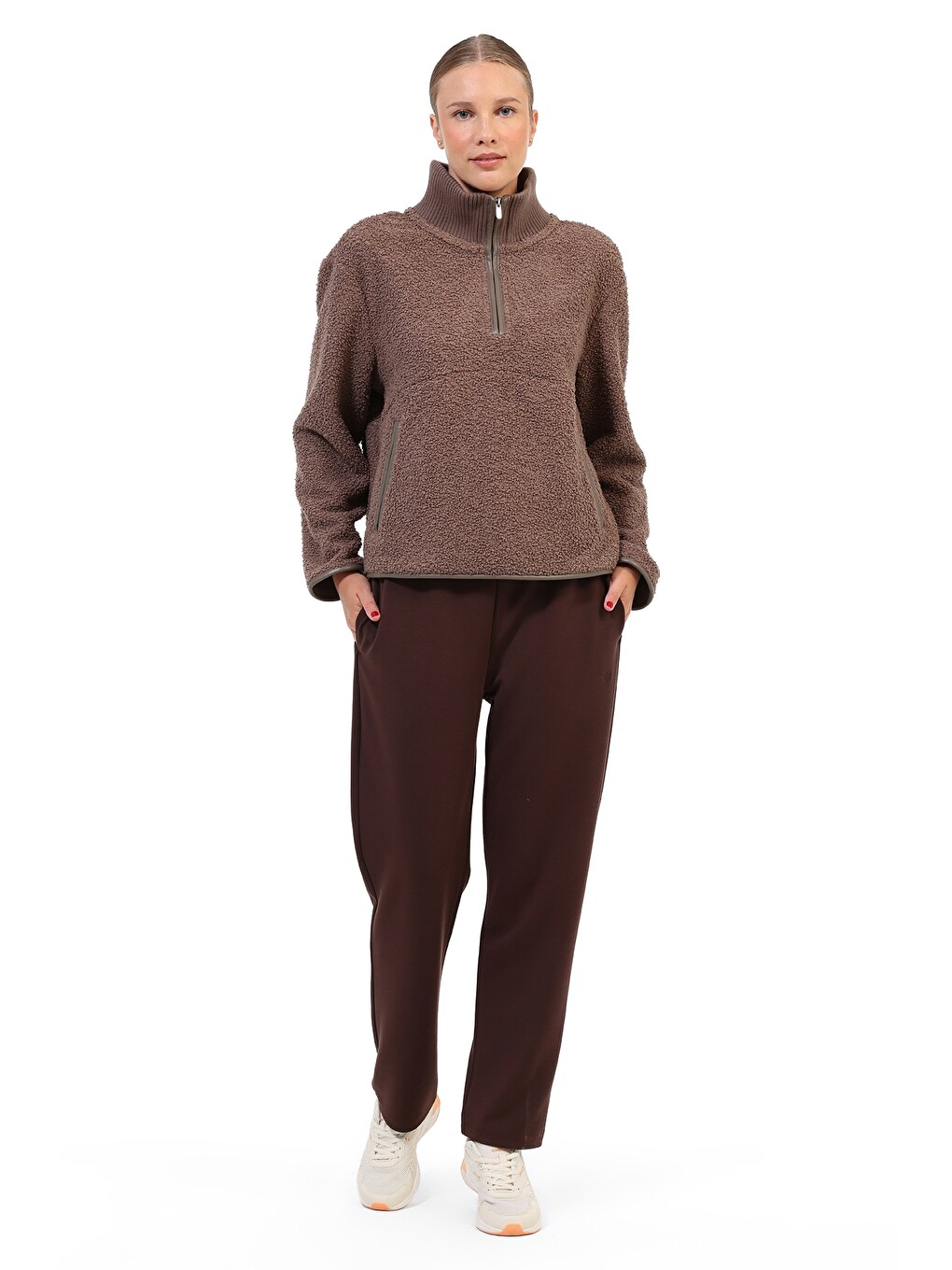 Sweatshirt Kadın Kahverengi Wl 6malfoy-2