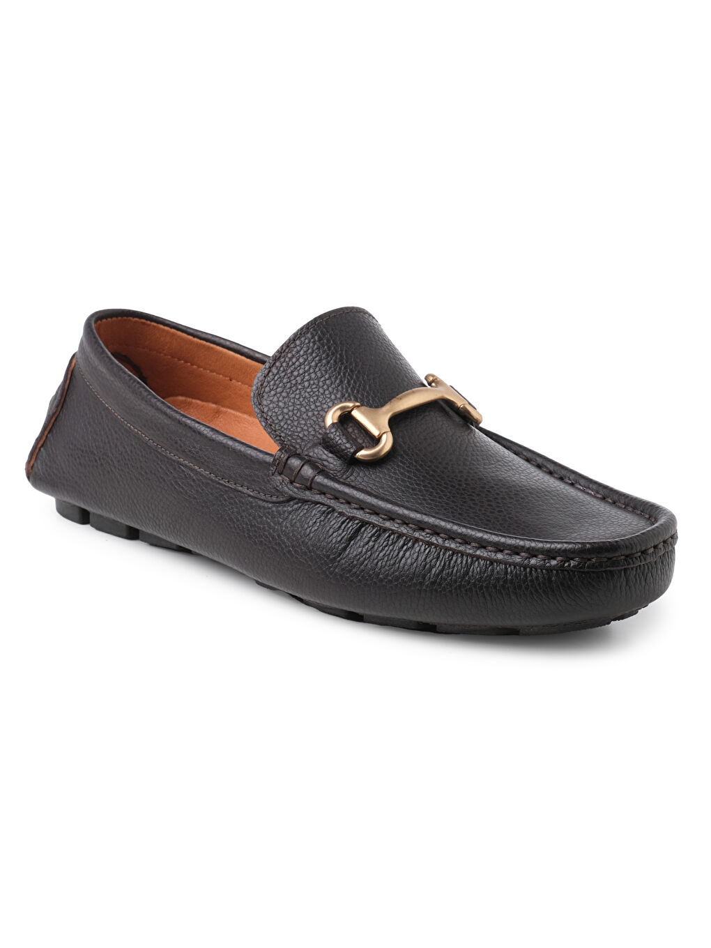 Erkek Kahverengi Loafer TZ-13324 Kahve Kalın Floter